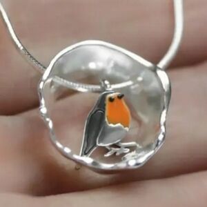 Silver Bird Pendant Necklace